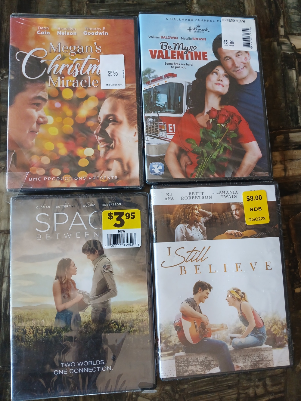 Bundle Of 4 Romantic Movies (DVDs)